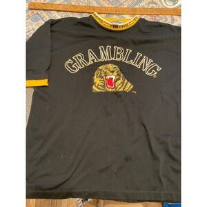 Vintage Giovanni Grambling State University Tigers Shirt Mens XL HBCU Black Gold